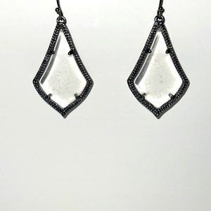 Kendra Scott Alex clear silver drop